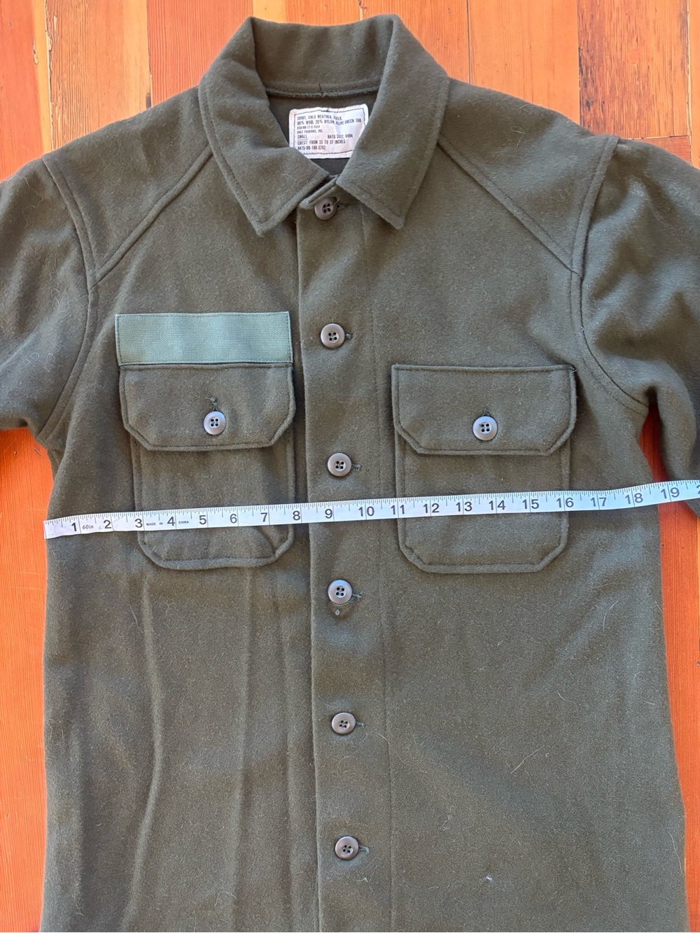 Dark Green Button-Up Utility Jacket - Picture 5 of 6